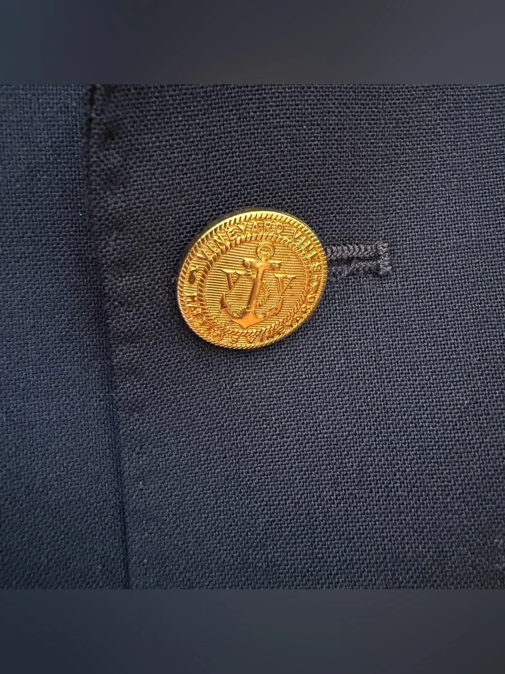 Vineyard Vines | Kids Boathouse Performance Wool Blazer Navy Blue Gold Size 18